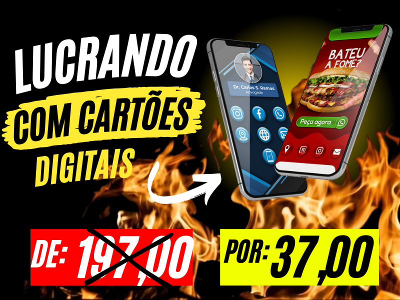 LUCRANDO COM CARTÕES DIGITAIS